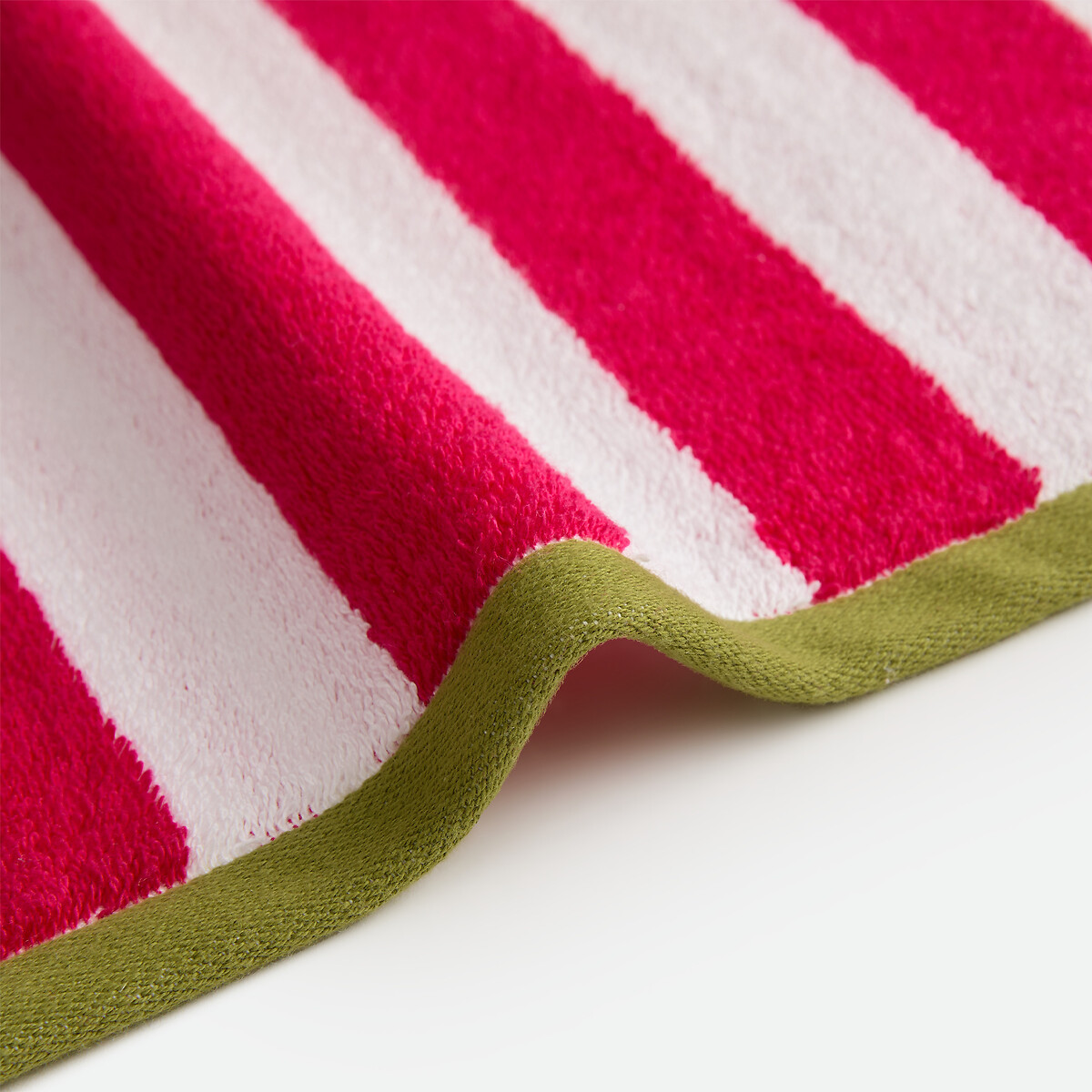 Dani 500g Bath Towel raspberry/white, LA REDOUTE INTERIEURS