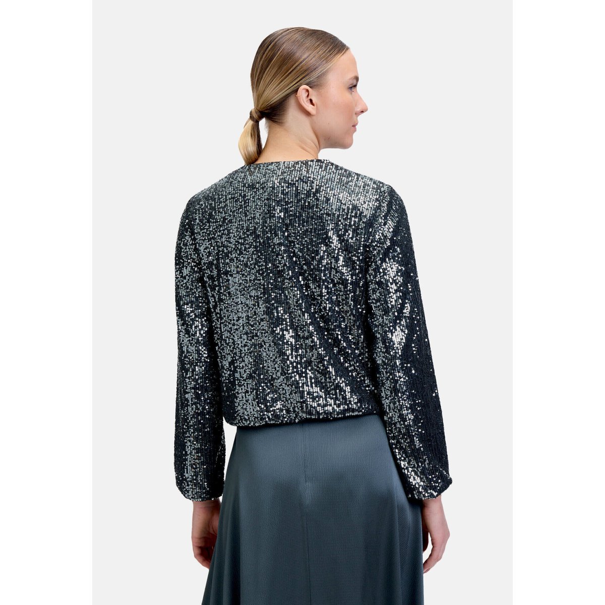 Blouson à paillettes grey olive, VERA MONT