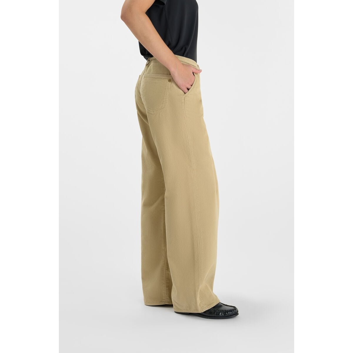 Pantalon flare TAHIS beige, LE TEMPS DES CERISES