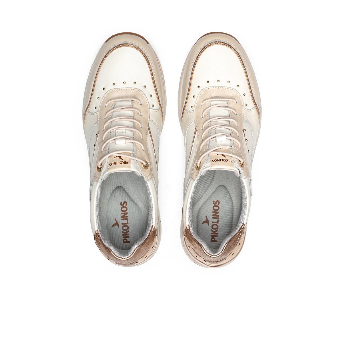 Baskets cuir Girona off white, PIKOLINOS