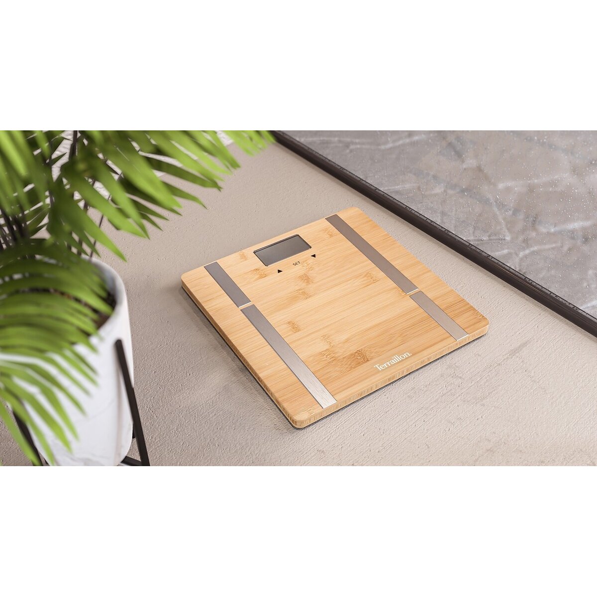 Pèse-personne Bamboo Fit brun, TERRAILLON