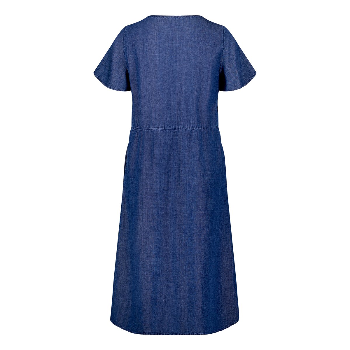 Robe casual à manches à ailettes dark blue denim, CARTOON