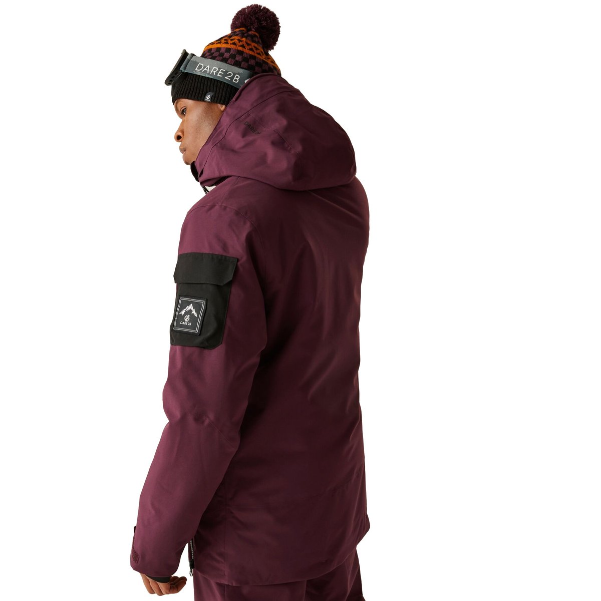 Blouson de ski à enfiler T-BAR rouge amarante, DARE 2B