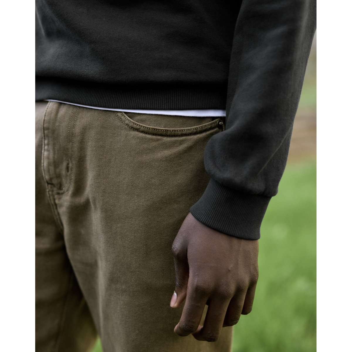 Sweat coton FANGO noir, FAGUO
