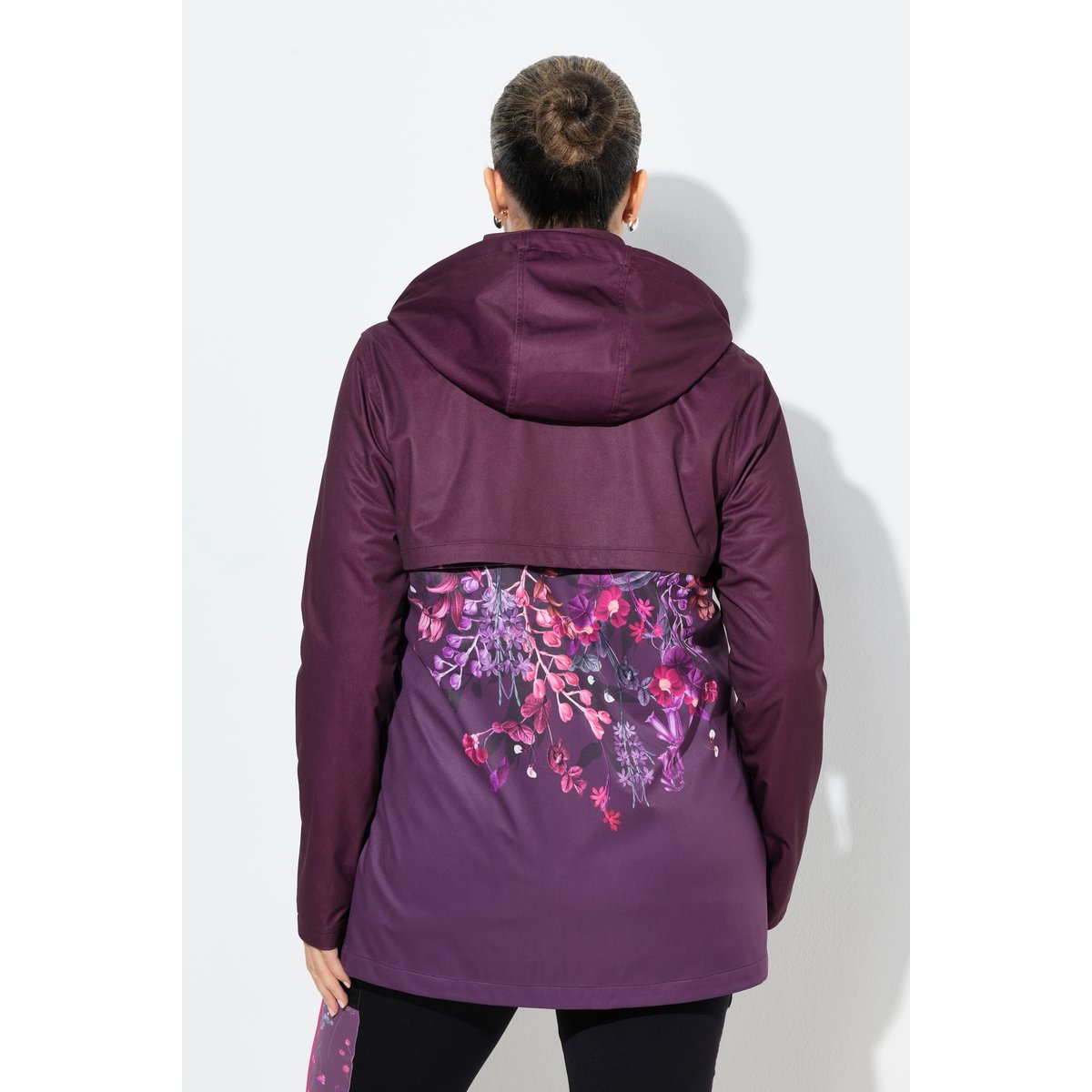 Veste technique 2-en-1 HYPRAR à capuche cerise noire, ULLA POPKEN