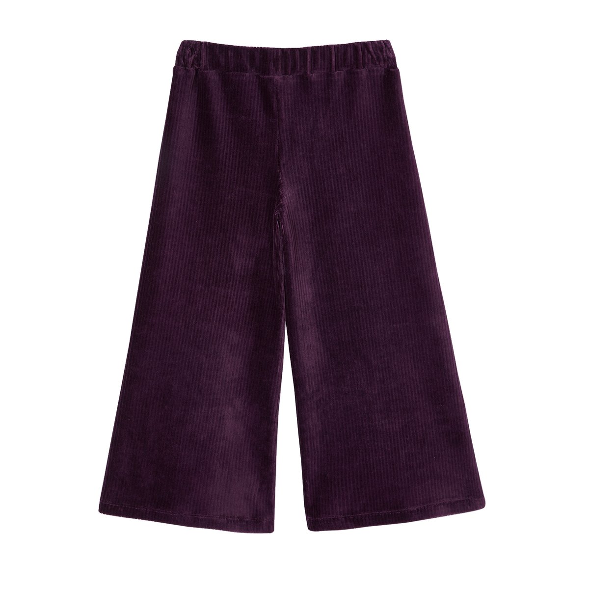 Pantalon large en velours ATELIER prune, VERTBAUDET