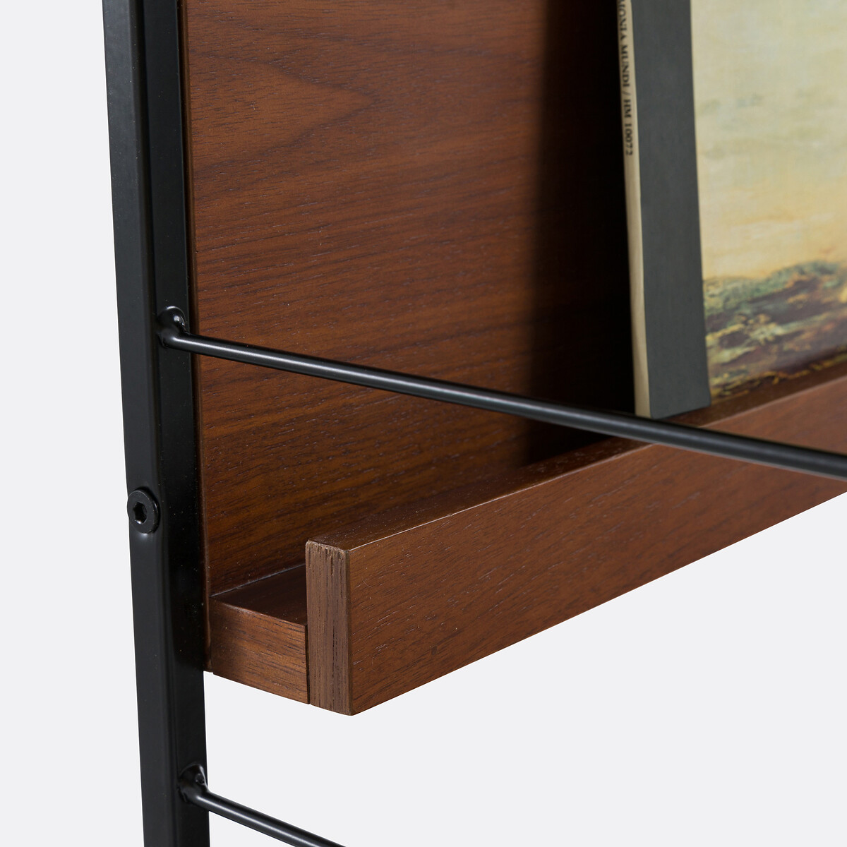 Soporte TV/Hifi vintage, chapa de nogal, WATFORD difuminado/negro, LA REDOUTE INTERIEURS