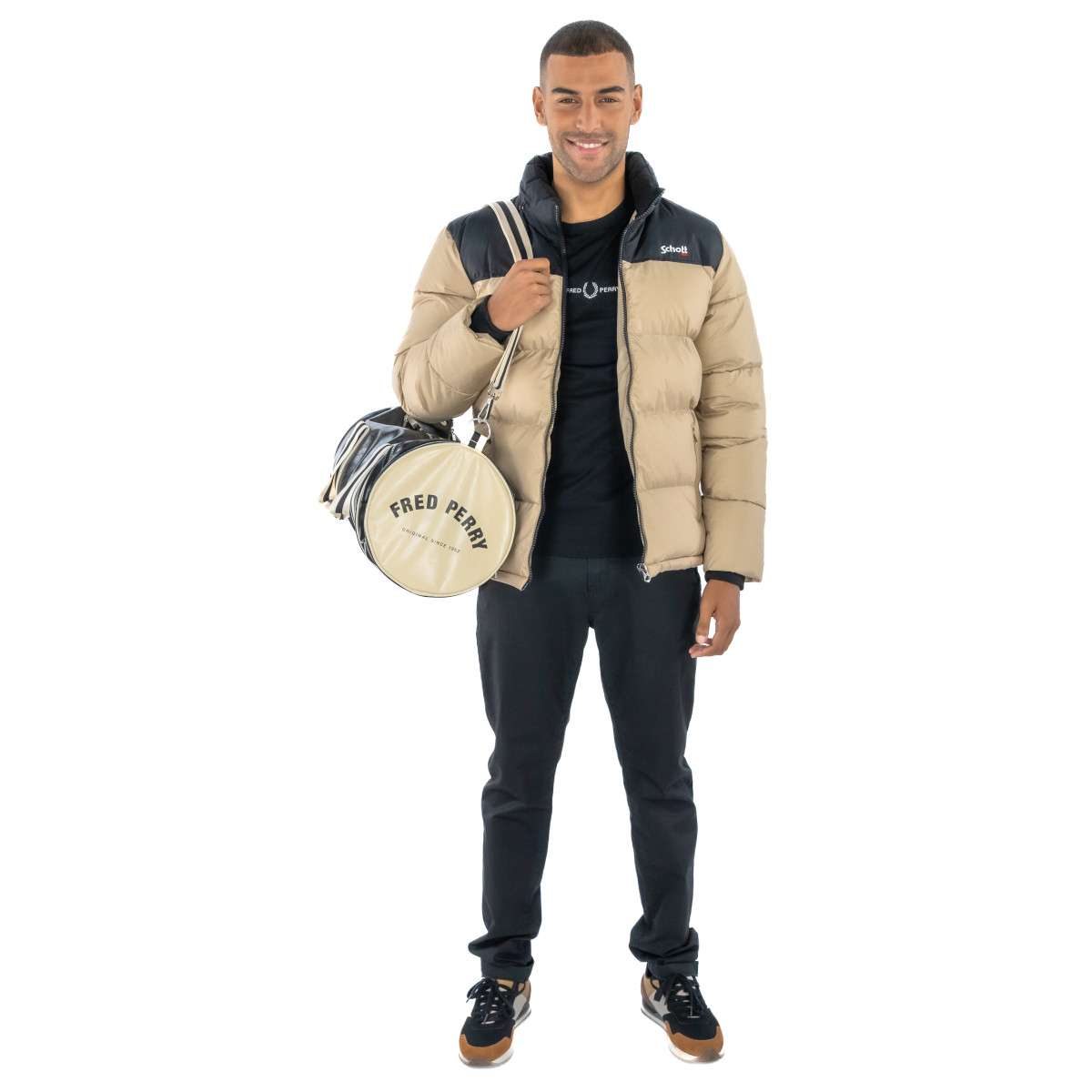 Doudoune beige, SCHOTT