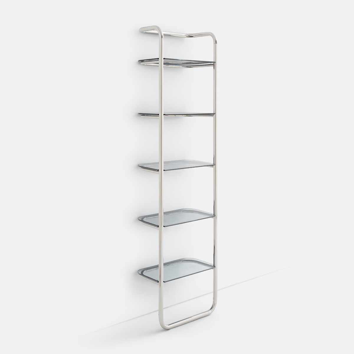 Étagère murale en inox et verre fumé, GIORGIO chrome, LA REDOUTE INTERIEURS