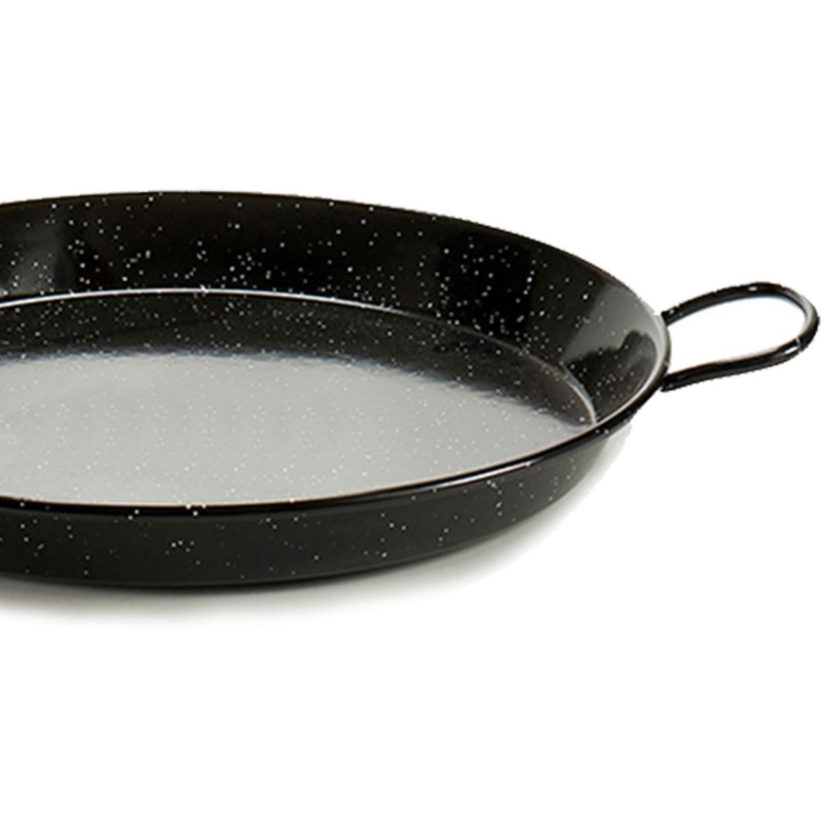 Poêle à paella en métal émaillé noir 34cm noir, WADIGA