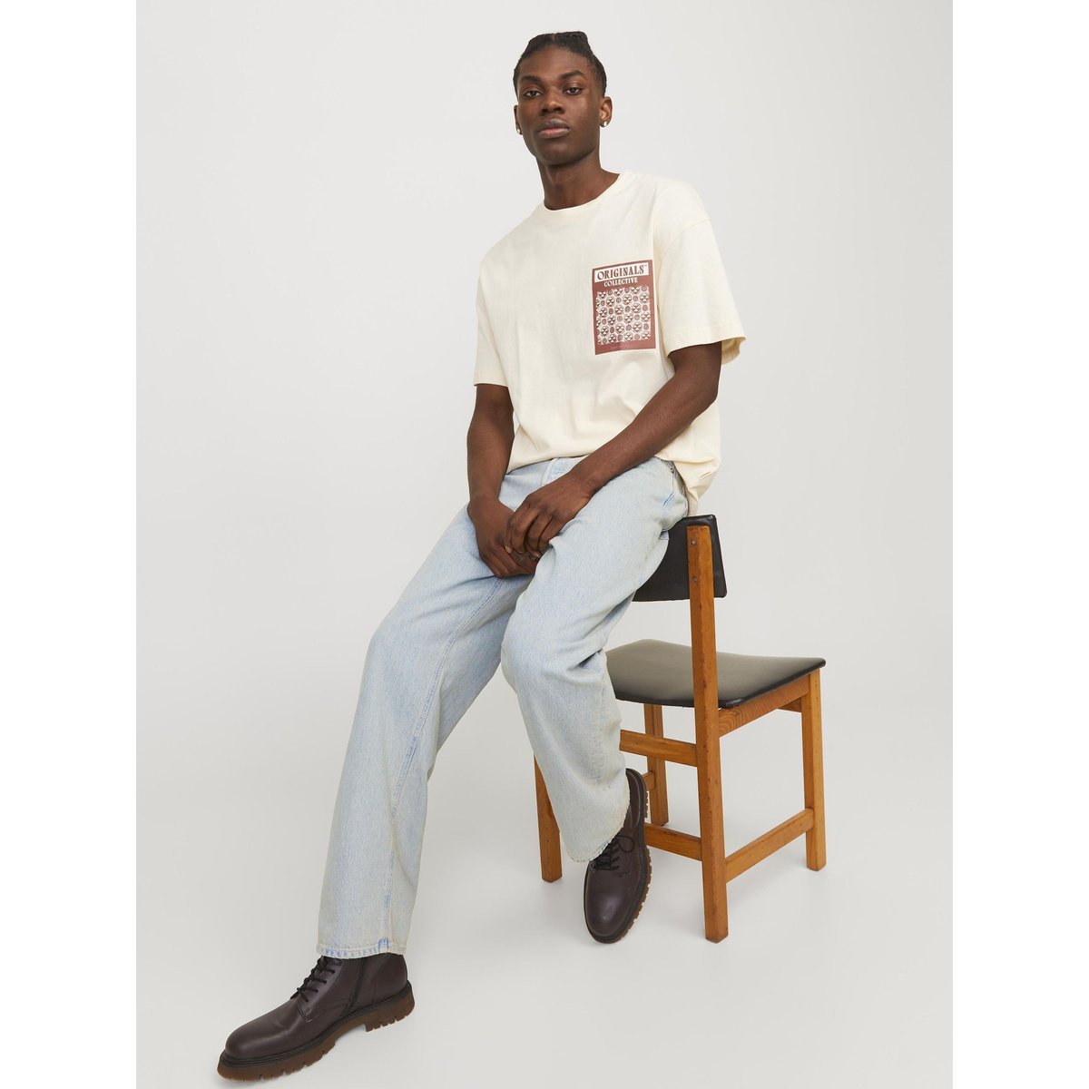 Jean Baggy Fit JJIALEX JJORIGINAL SBD 307 NOOS Jean baggy fit blue denim, JACK & JONES