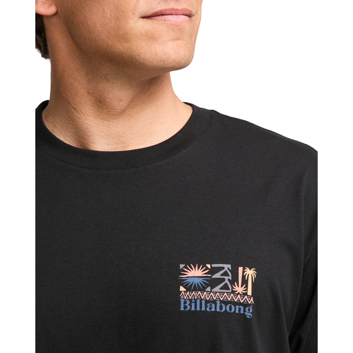 T shirt manches courtes SEGMENT noir black, BILLABONG