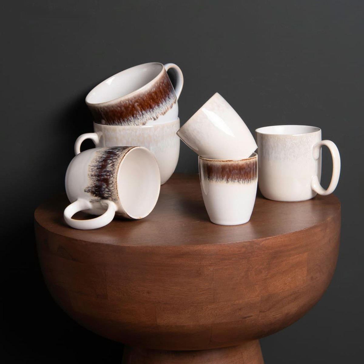 Mug beige Bardenas 38 cl (lot de 4) - BARDENAS crème / ivoire, TABLE PASSION