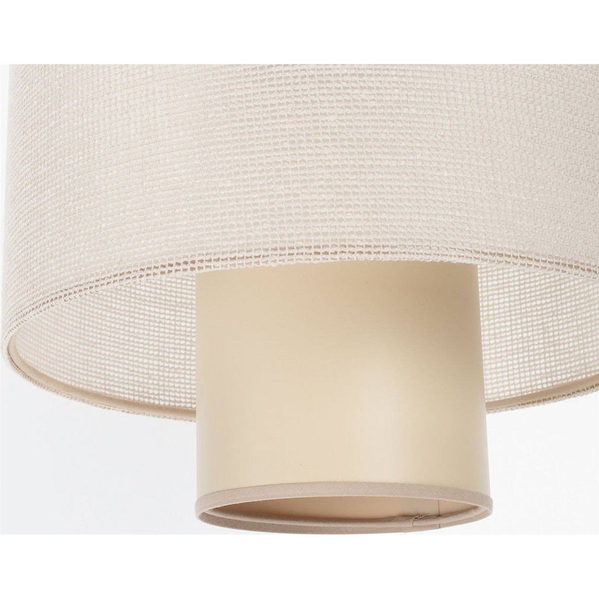 Suspension ronde en jute et lin style bohème beige naturel en jute et lin, BPS KONCEPT