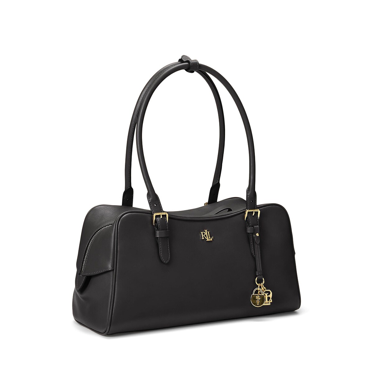 Sac à main porté épaule en cuir, MARCY noir, LAUREN RALPH LAUREN