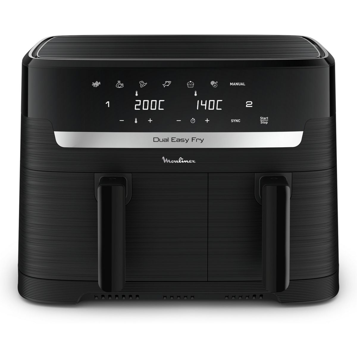 Friteuse sans huile Easy fry Dual XXL 8,3L EZ901N20 couleur unique, MOULINEX