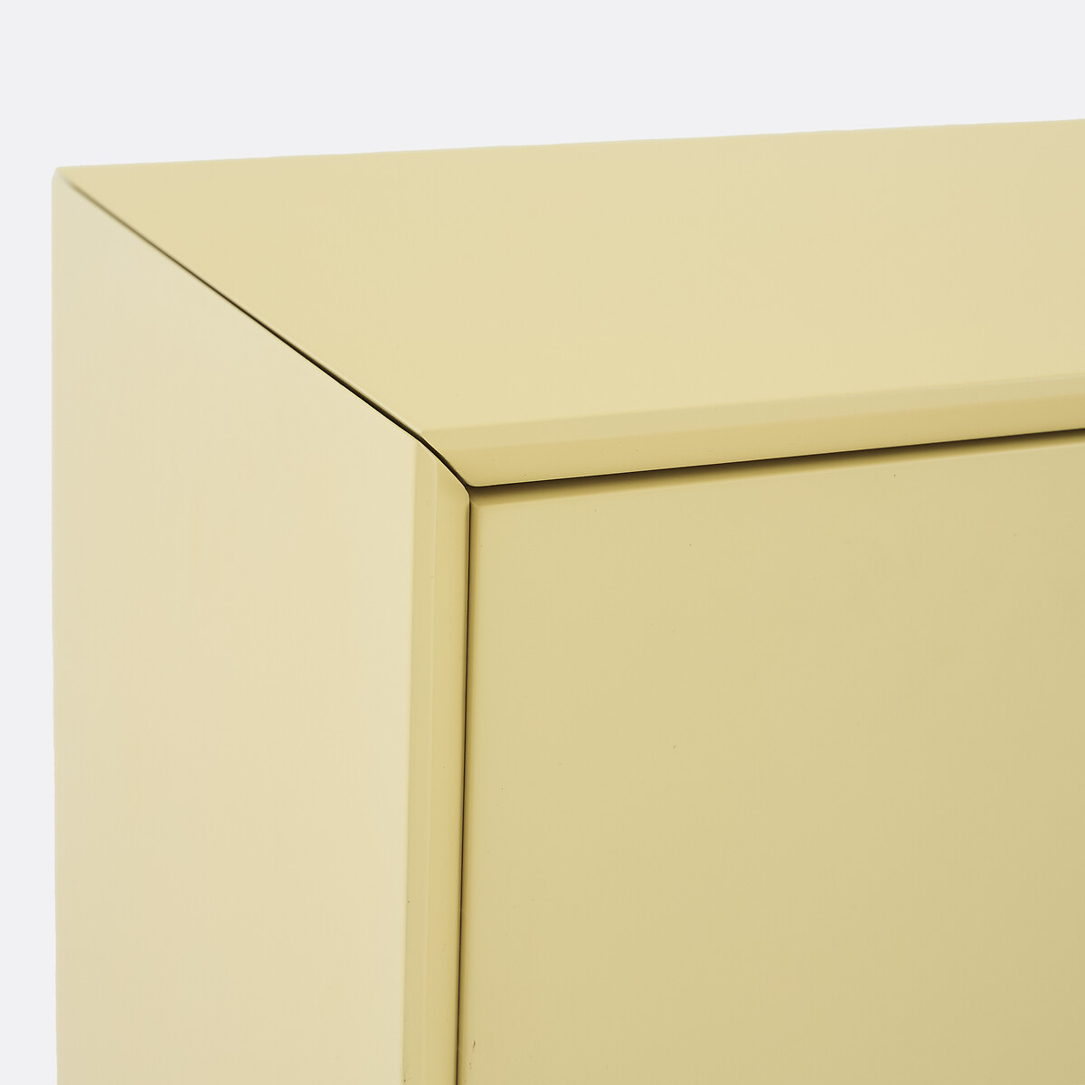 Pickito Lacquered Low Sideboard with 2 Doors and 2 Drawers Length 160cm soft yellow, LA REDOUTE INTERIEURS