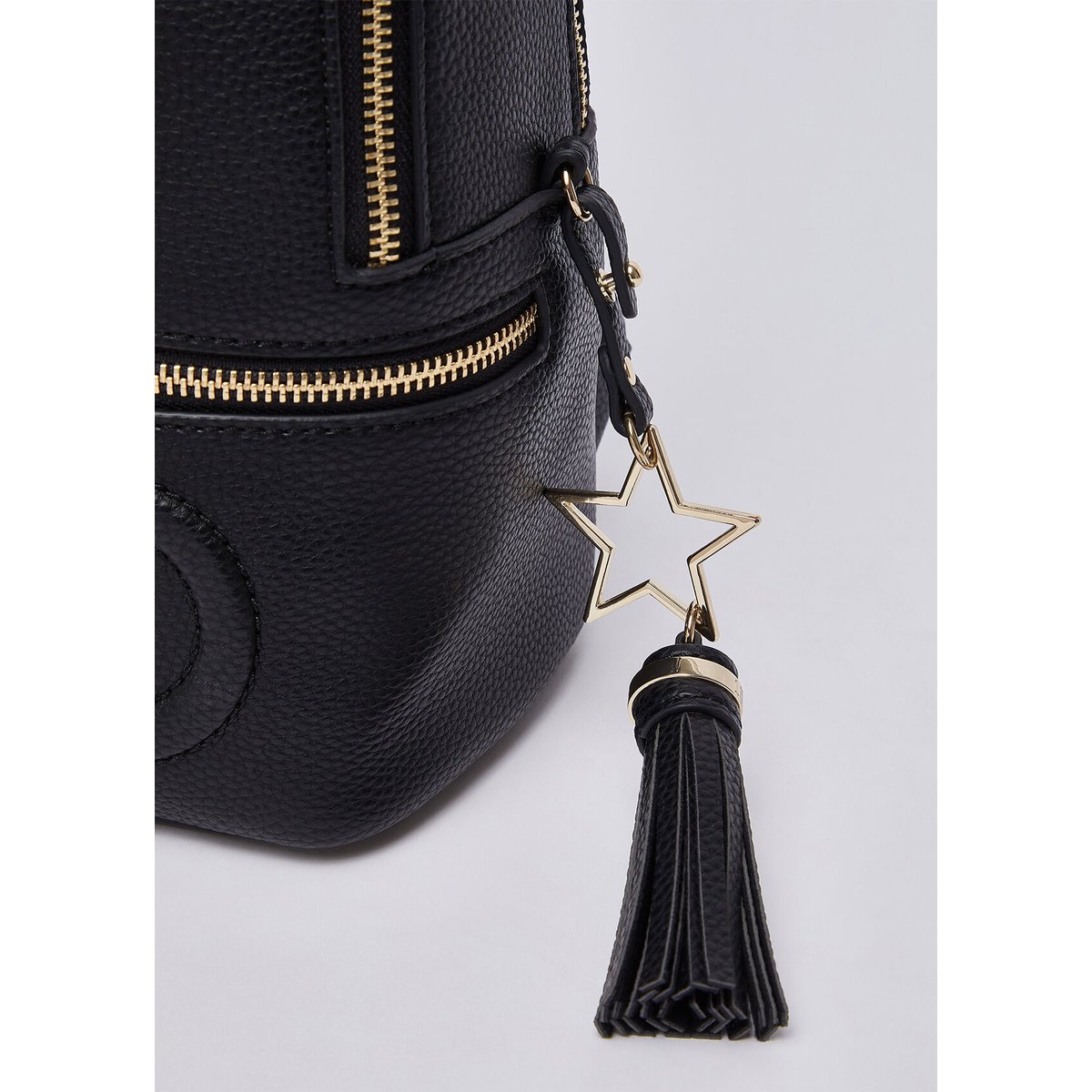 Sac à dos avec charm noir, LIU JO