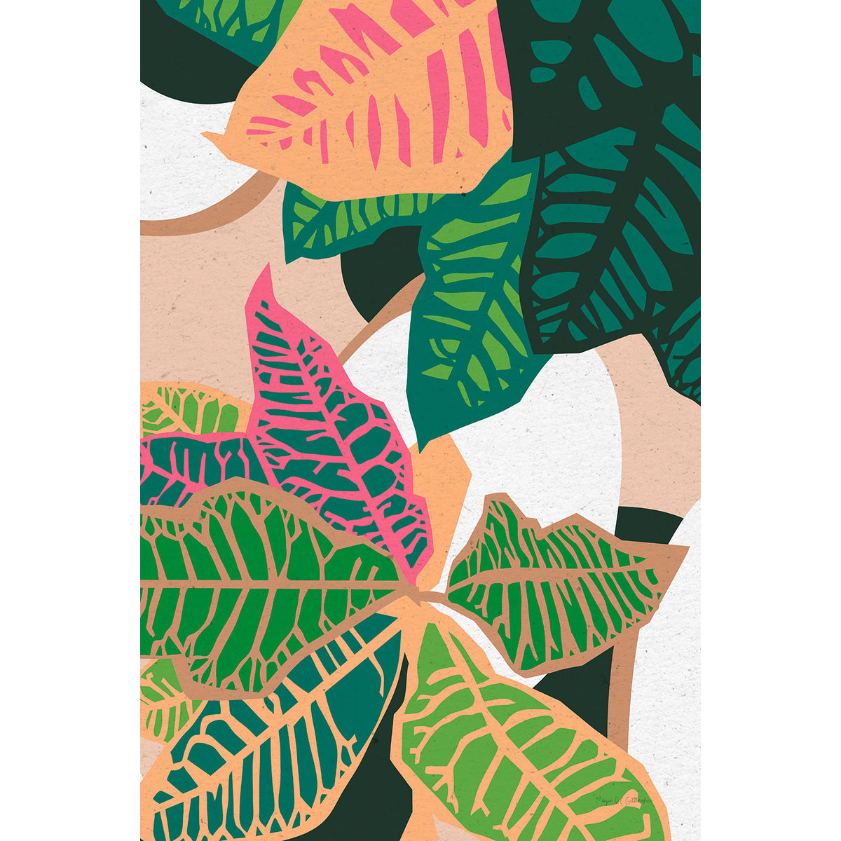 Tableau colorful plants tableau alu dibond, HEXOA