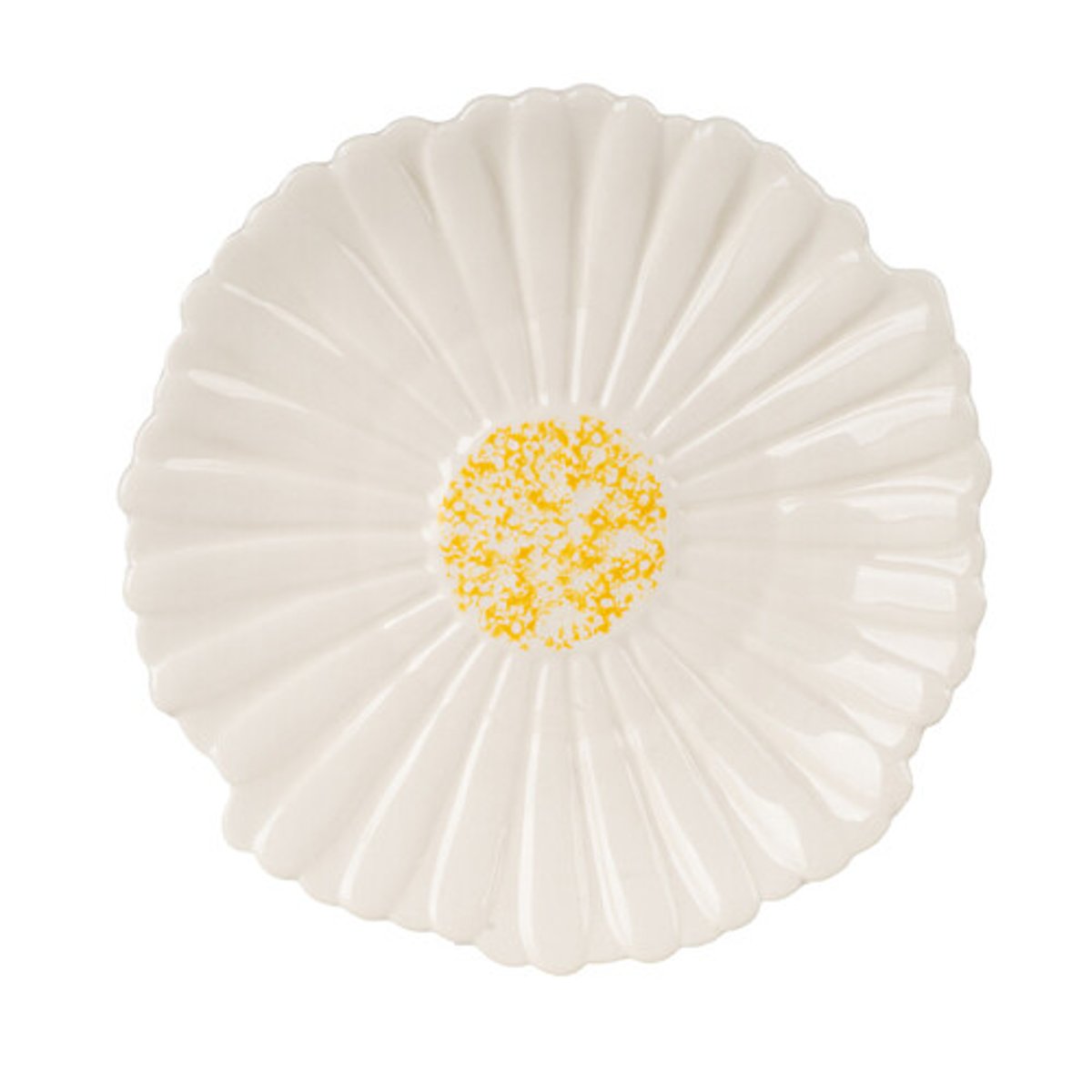 17.5cm Daisy Plate yellow, SO'HOME