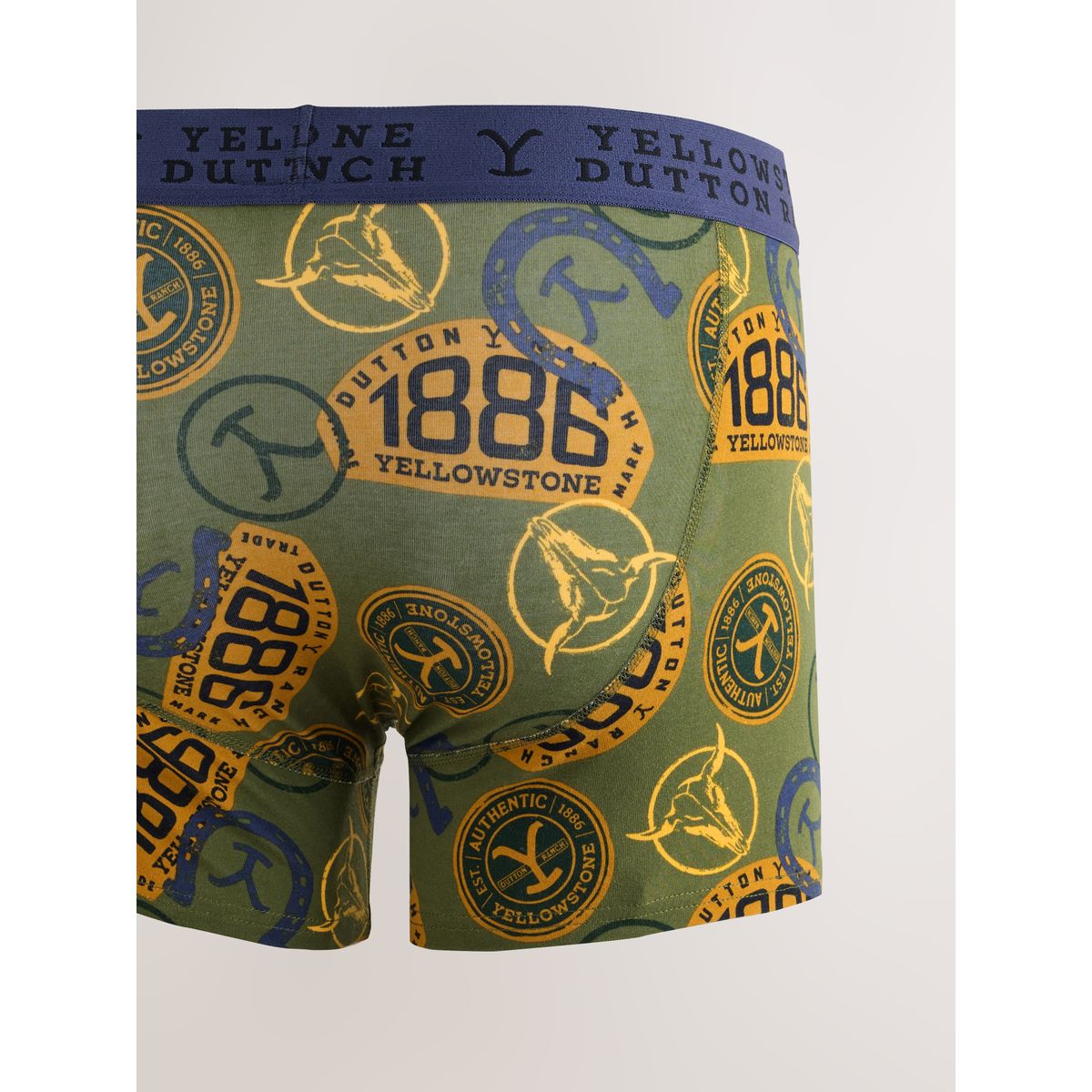 Boxer yellow stone sous licence brun/vert, NEXT
