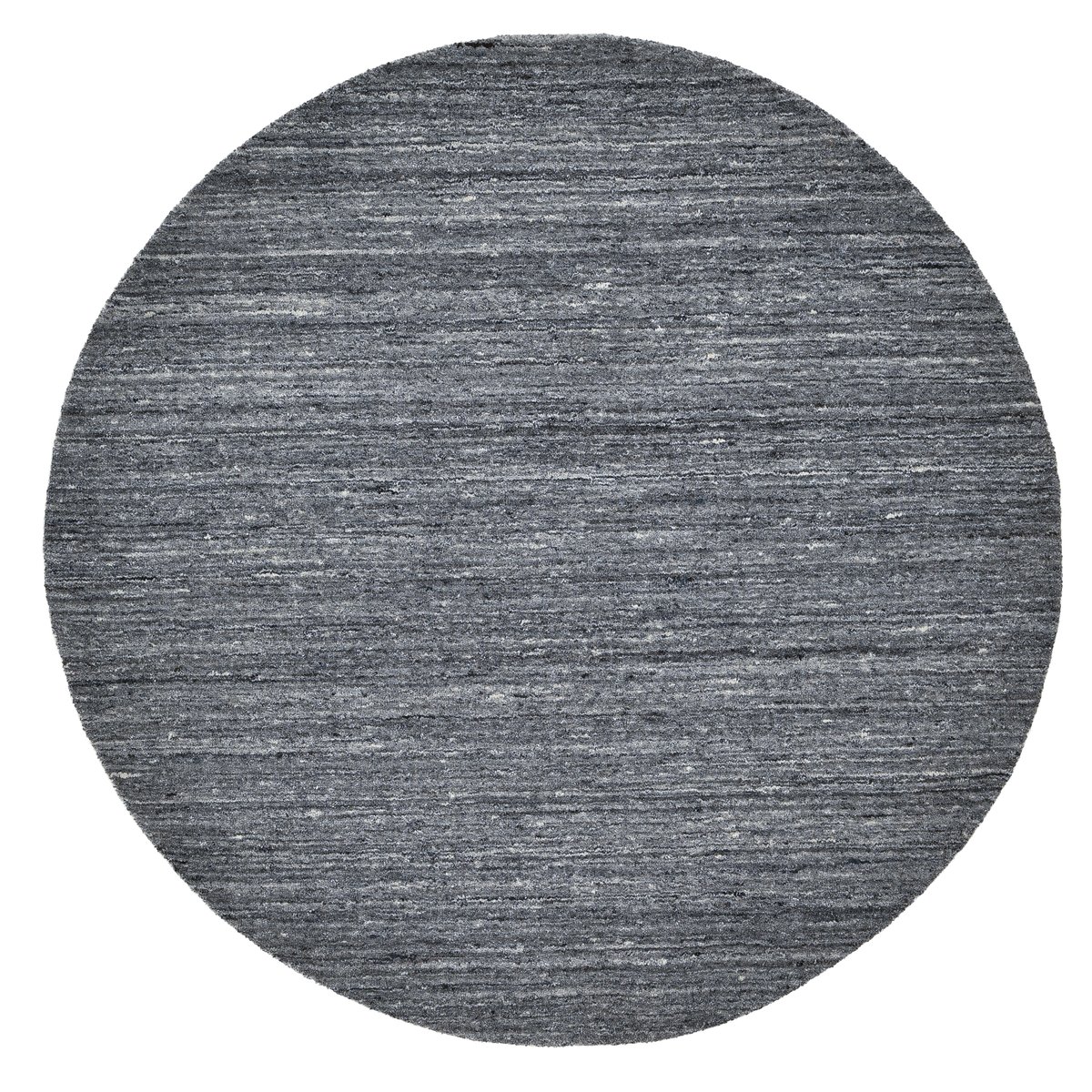 Tapis de salon uni en laine tissé main - PURE anthracite, THEKO