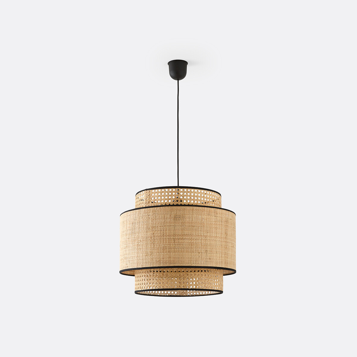 Suspension / Abat-jour double Ø40 cm, Dolkie naturel, LA REDOUTE INTERIEURS
