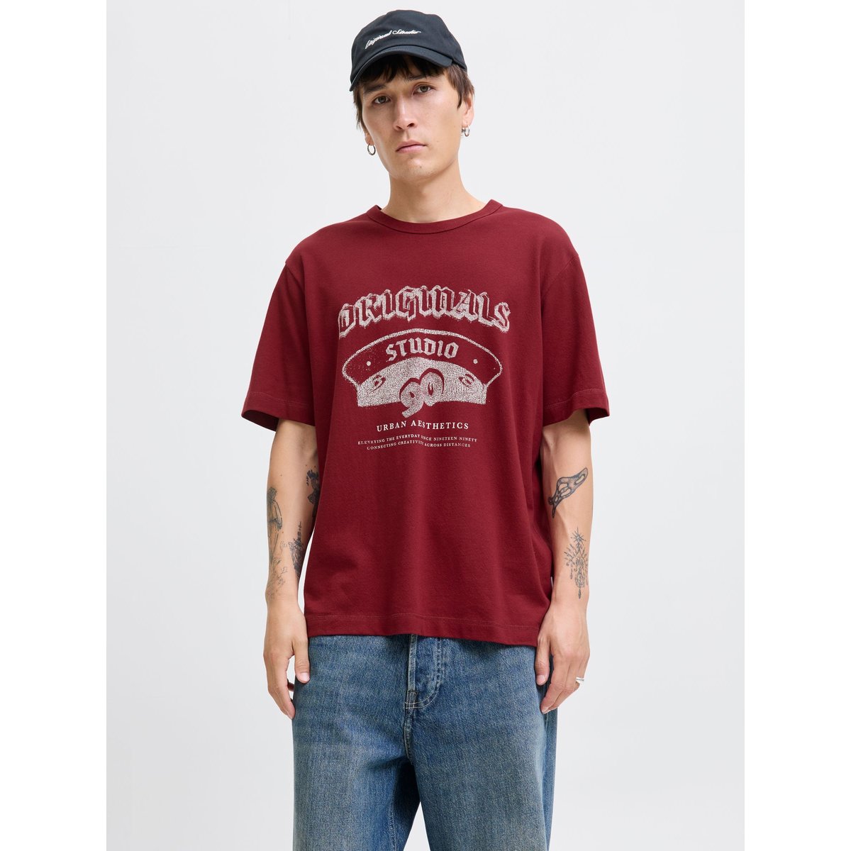 T-Shirt tibetan red, JACK & JONES