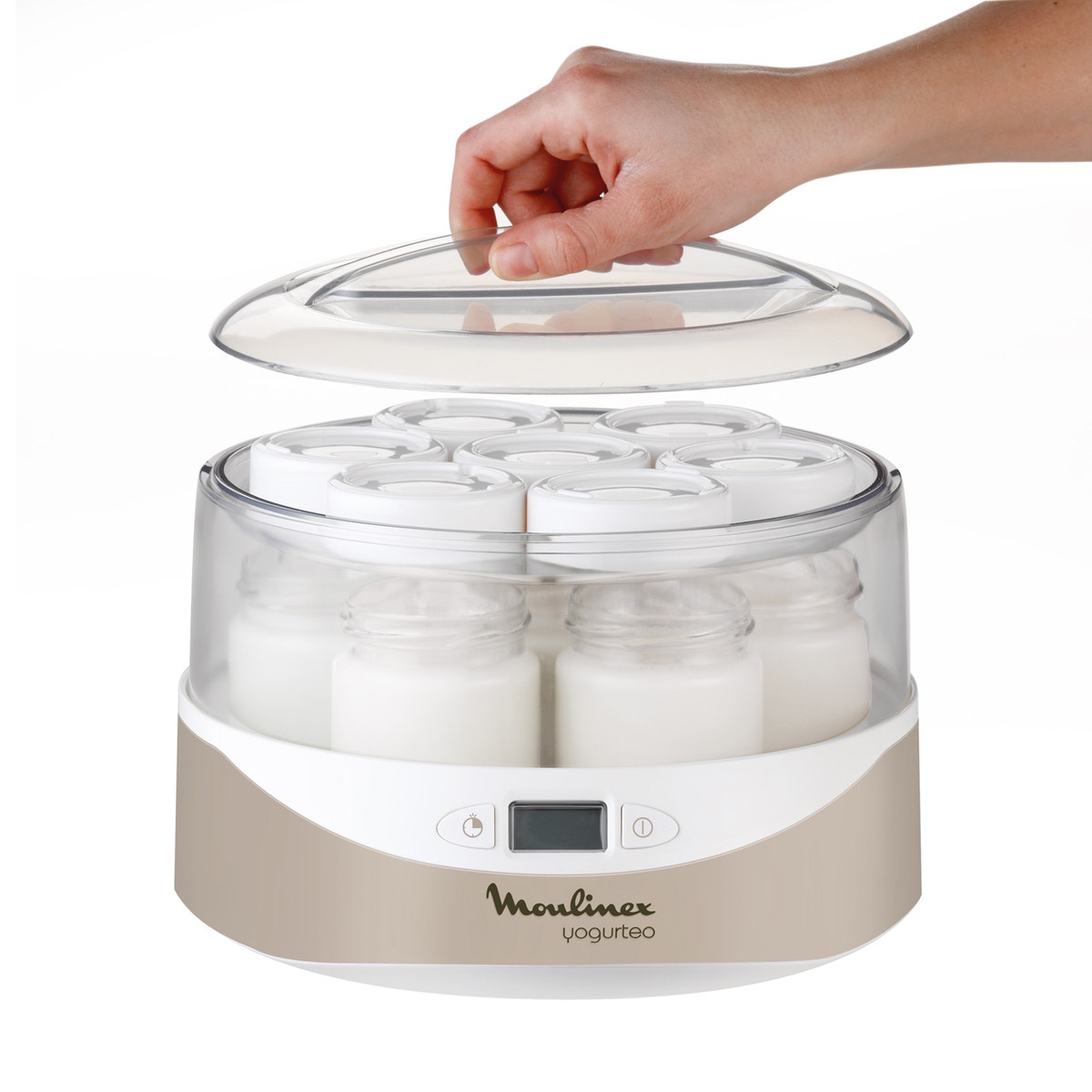 Yaourtière Yogurteo 7 pots YG231E32 silver, MOULINEX
