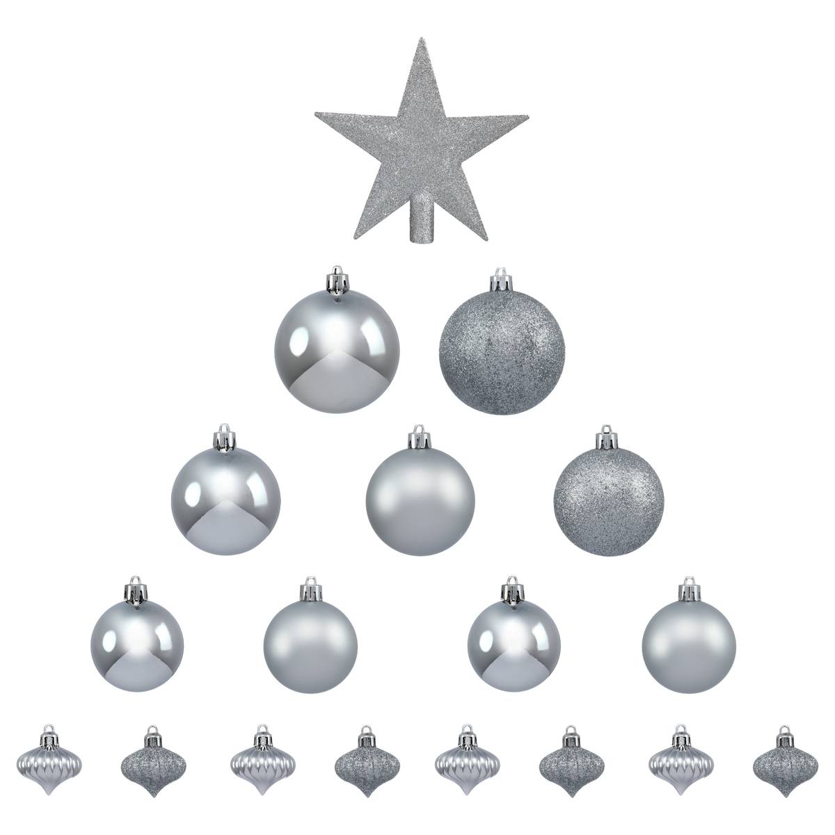 Kit de sapin COLORAMA DE NOEL argent, ATMOSPHERA