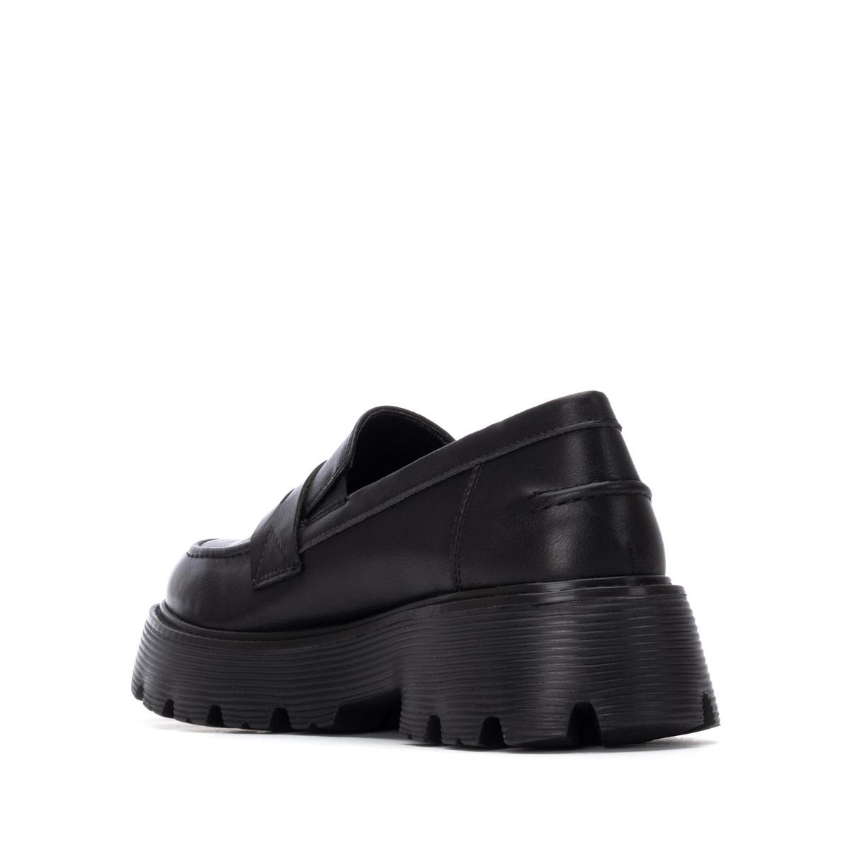 Chaussure Mocassin Plaine Décontractée noir, REFRESH