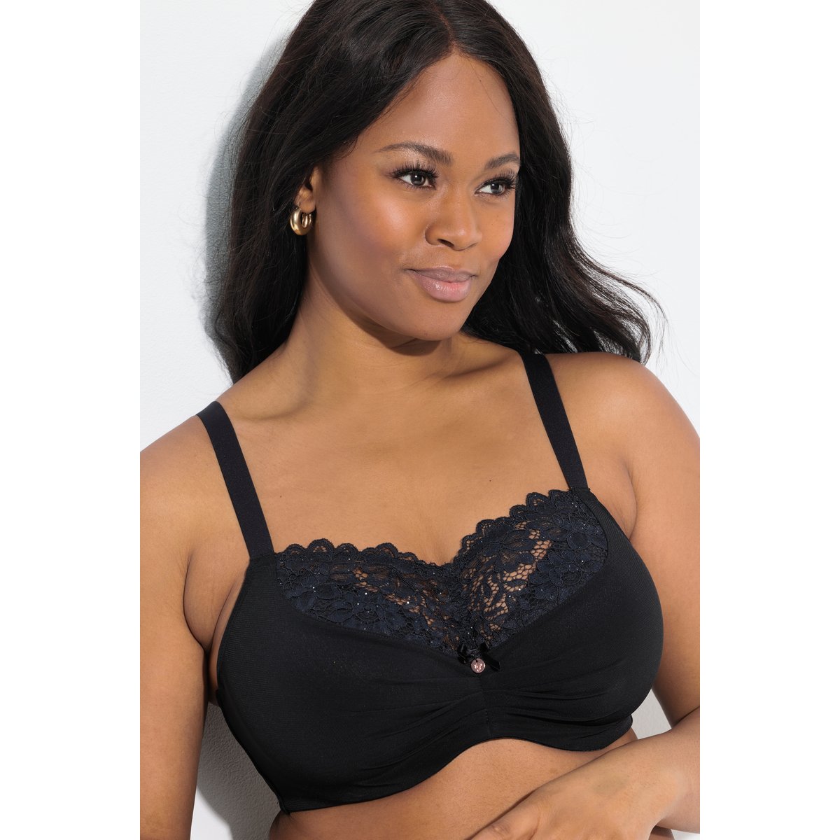 Soutien-gorge TruYou avec dentelle noir, ULLA POPKEN