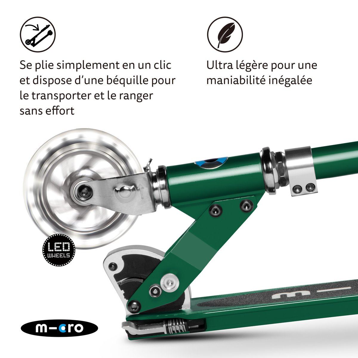 Micro Sprite LED - vert sapin, MICRO MOBILITY