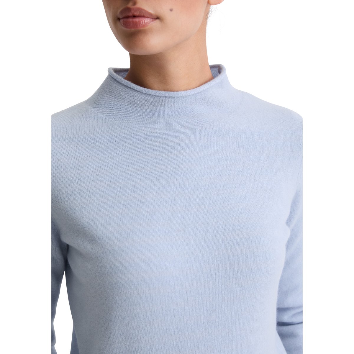 Pull en cachemire regular avec un grand confort de port bleu clair, MARC O'POLO