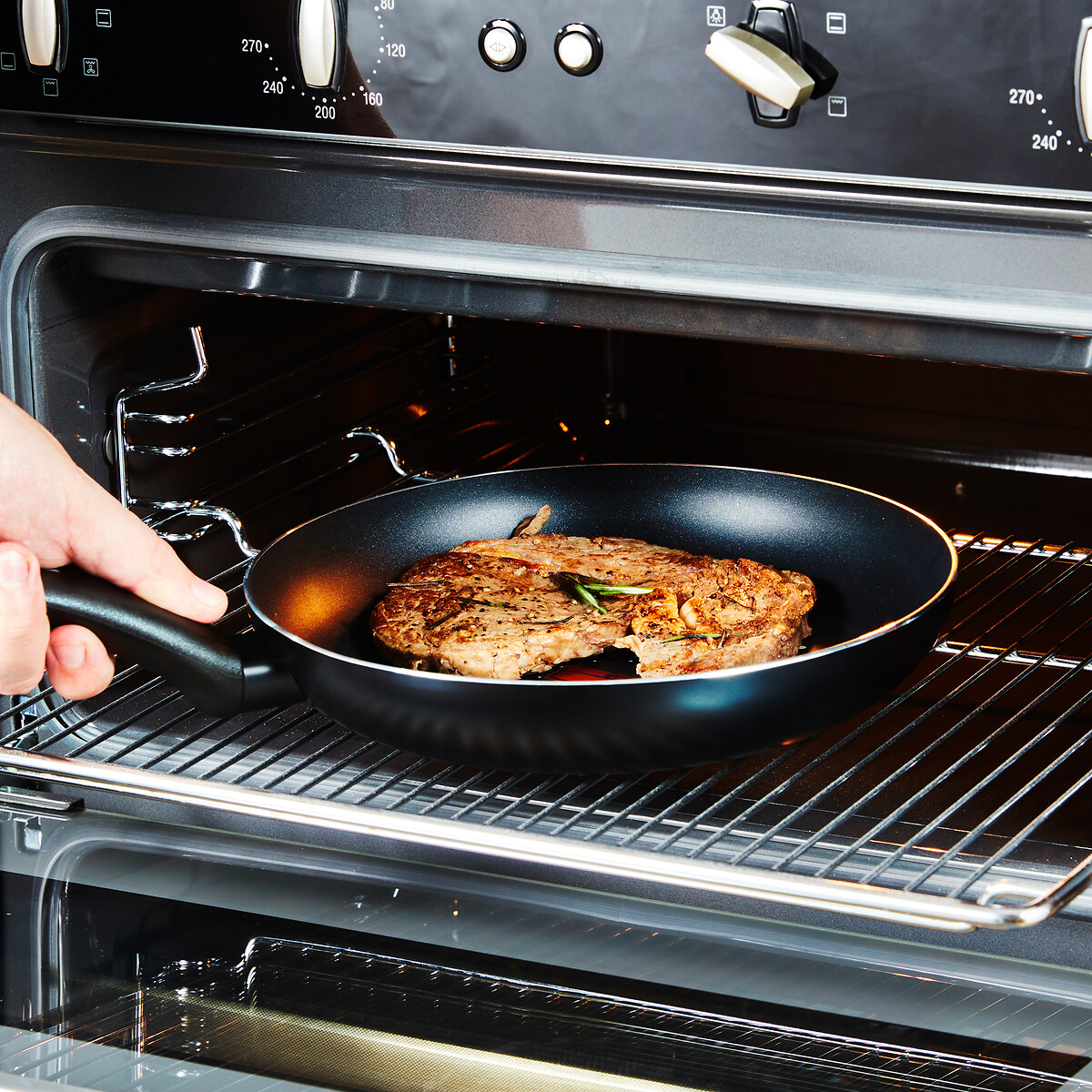 24cm Smart Start Classic Frying Pan black, TOWER