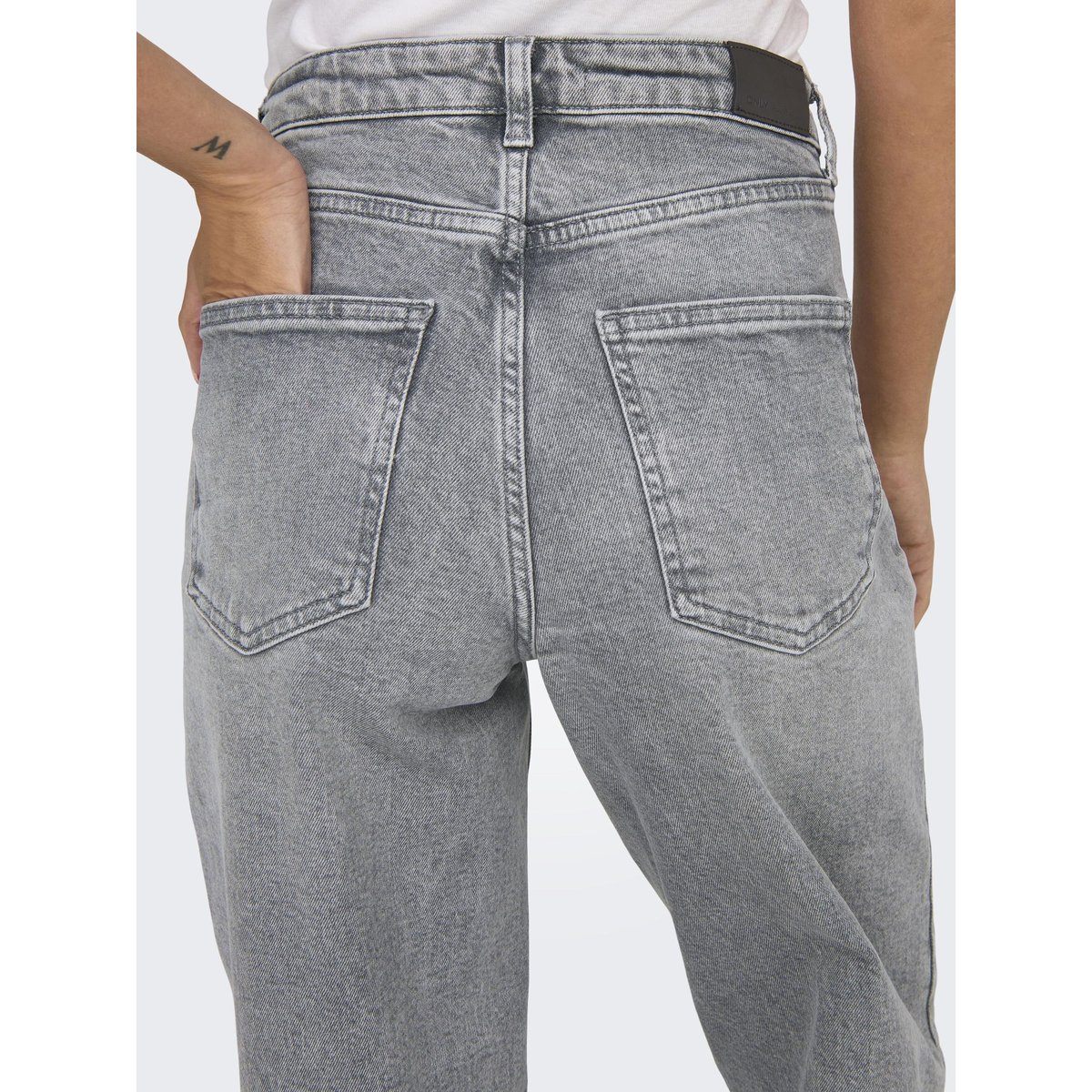 ONLJUICY Taille haute Wide Leg Fit Jeans Jean à jambe large medium grey denim, ONLY