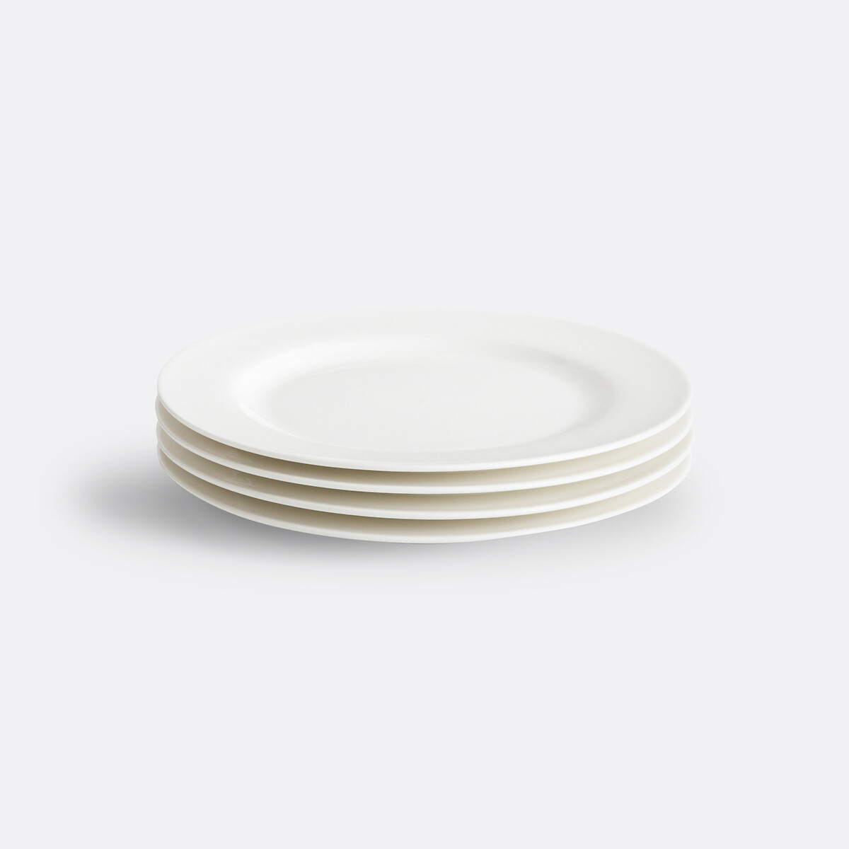 Juego de 4 platos de postre de porcelana Ginny blanco, LA REDOUTE INTERIEURS