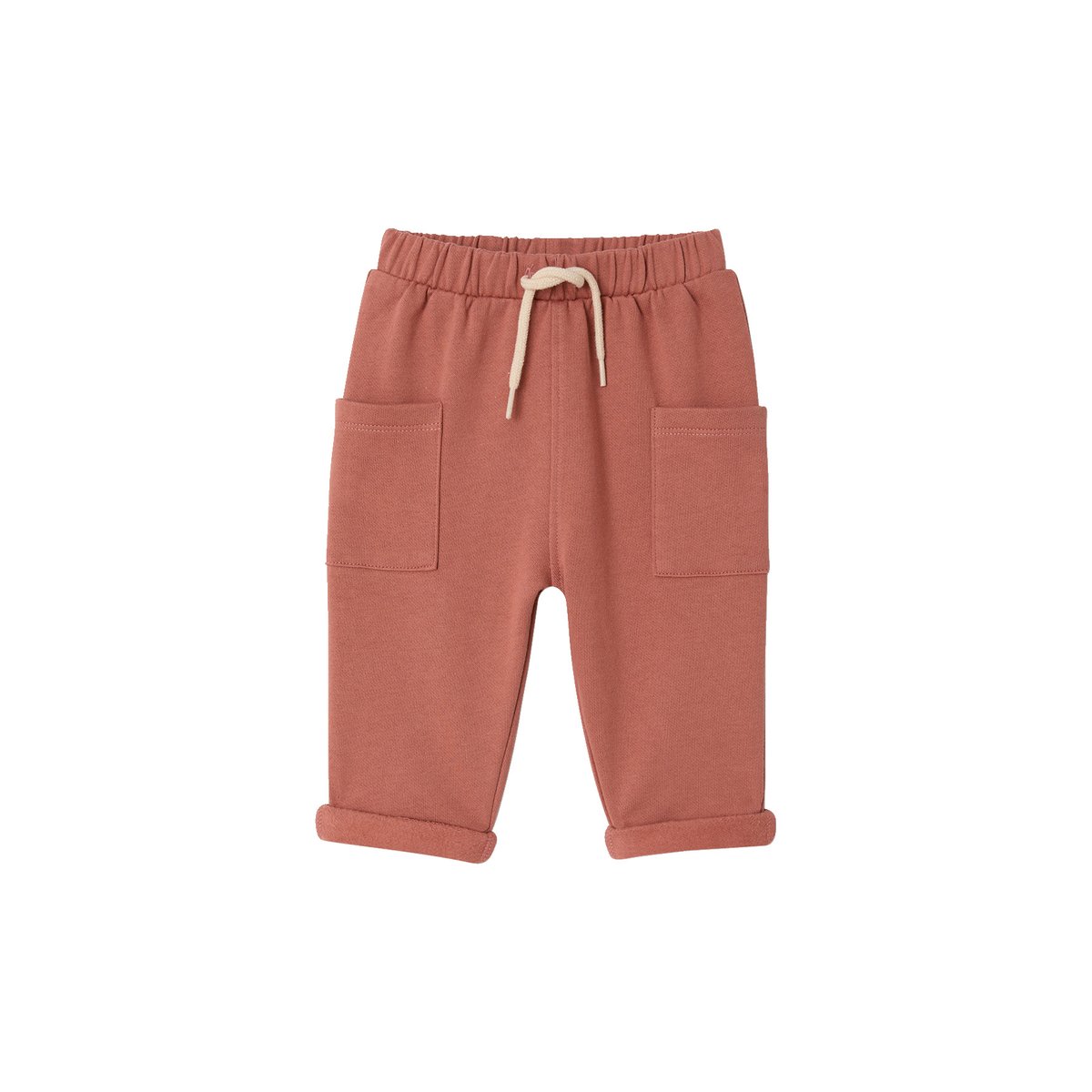Lot de 2 pantalons terracotta, VERTBAUDET