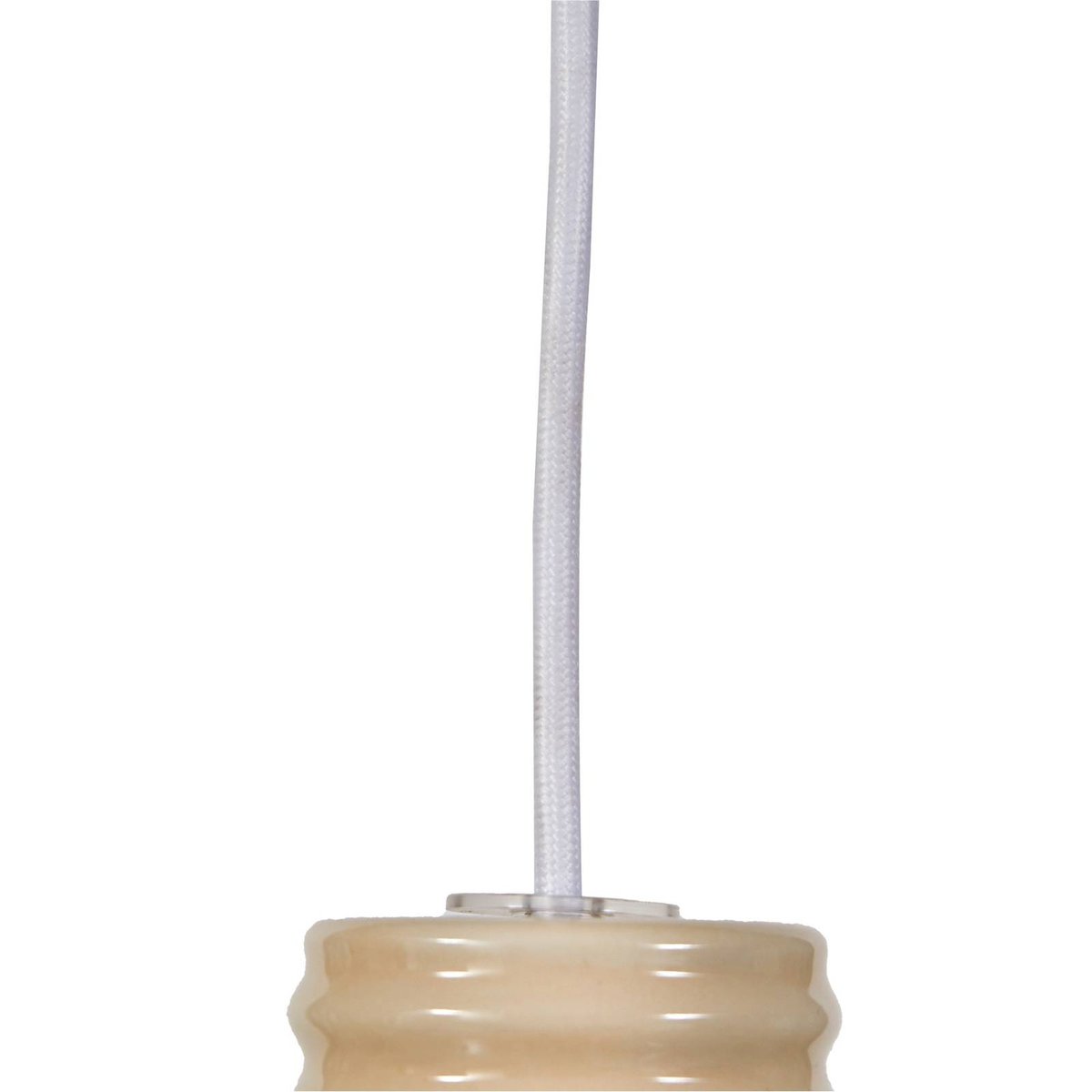 Suspension en céramique design, Florine beige, opale, LUCANDE