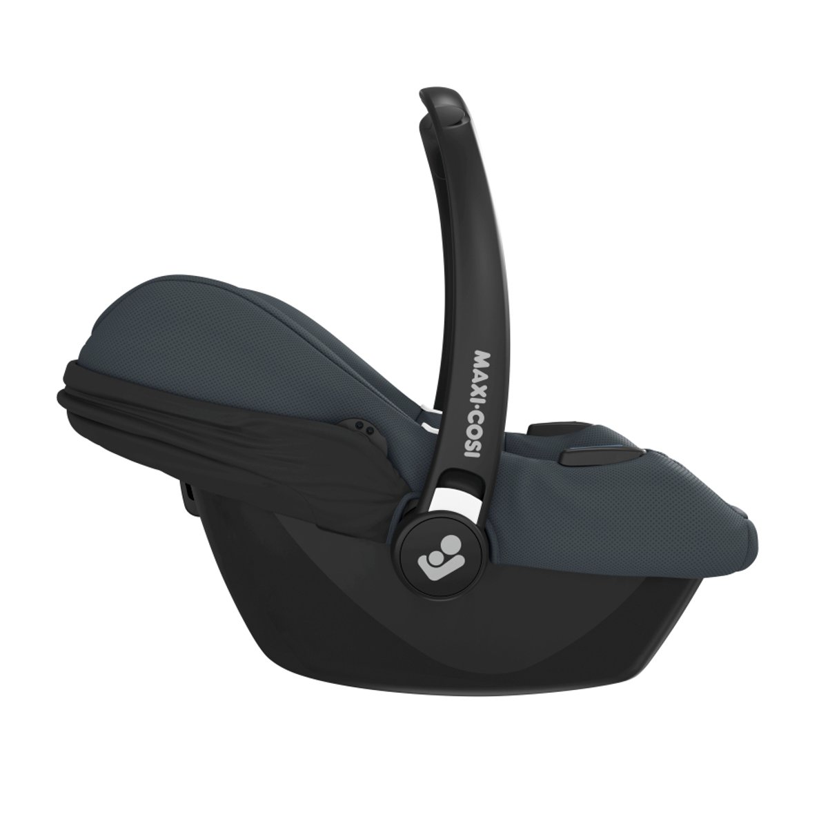 Maxi-Cosi CabrioFix i-Size + Embase, Siège Auto Bébé, 0 à 12 mois, 12 kg max., Siège Auto ISOFIX Léger (3,2 kg), Ultra-molletonné gris essentiel, MAXI COSI