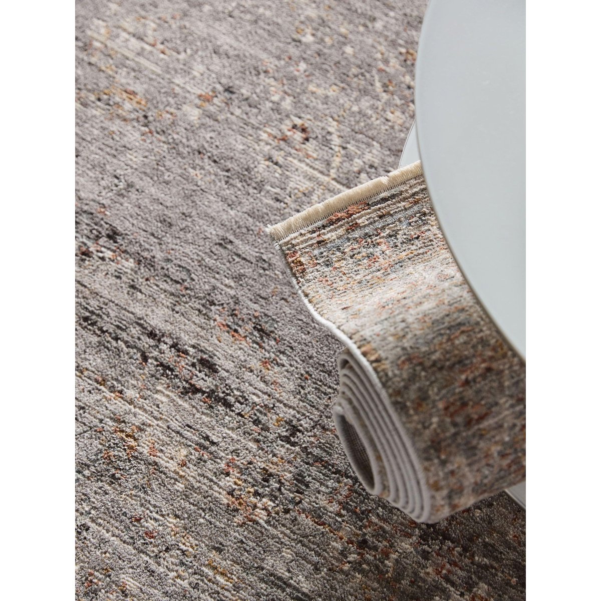 Tapis de couloir ANWAR gris/orange, BENUTA