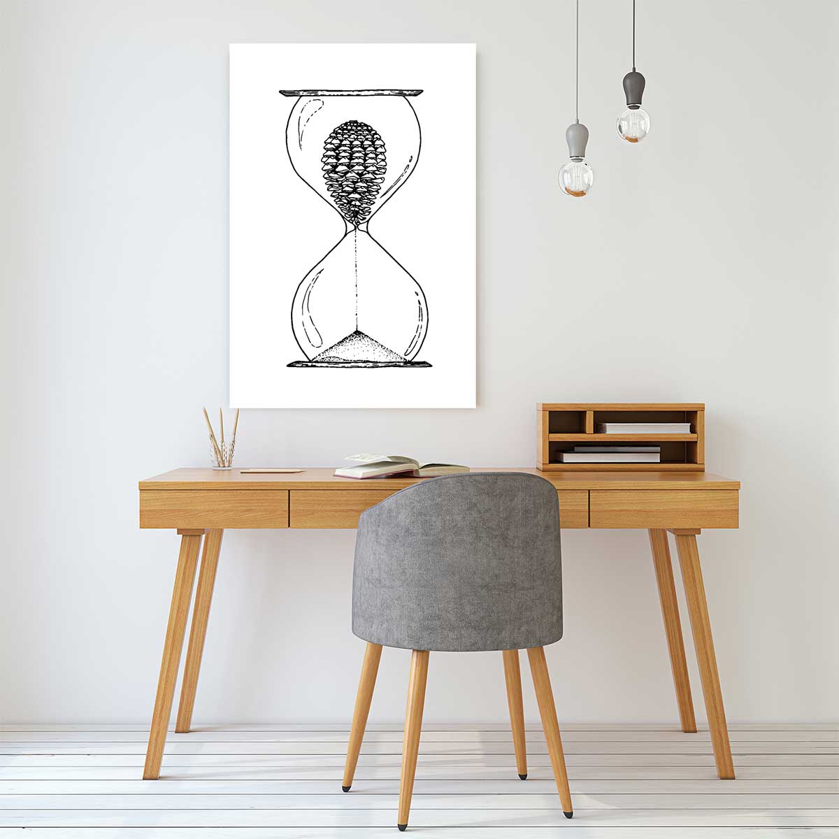 Tableau sablier landais tableau alu dibond, HEXOA