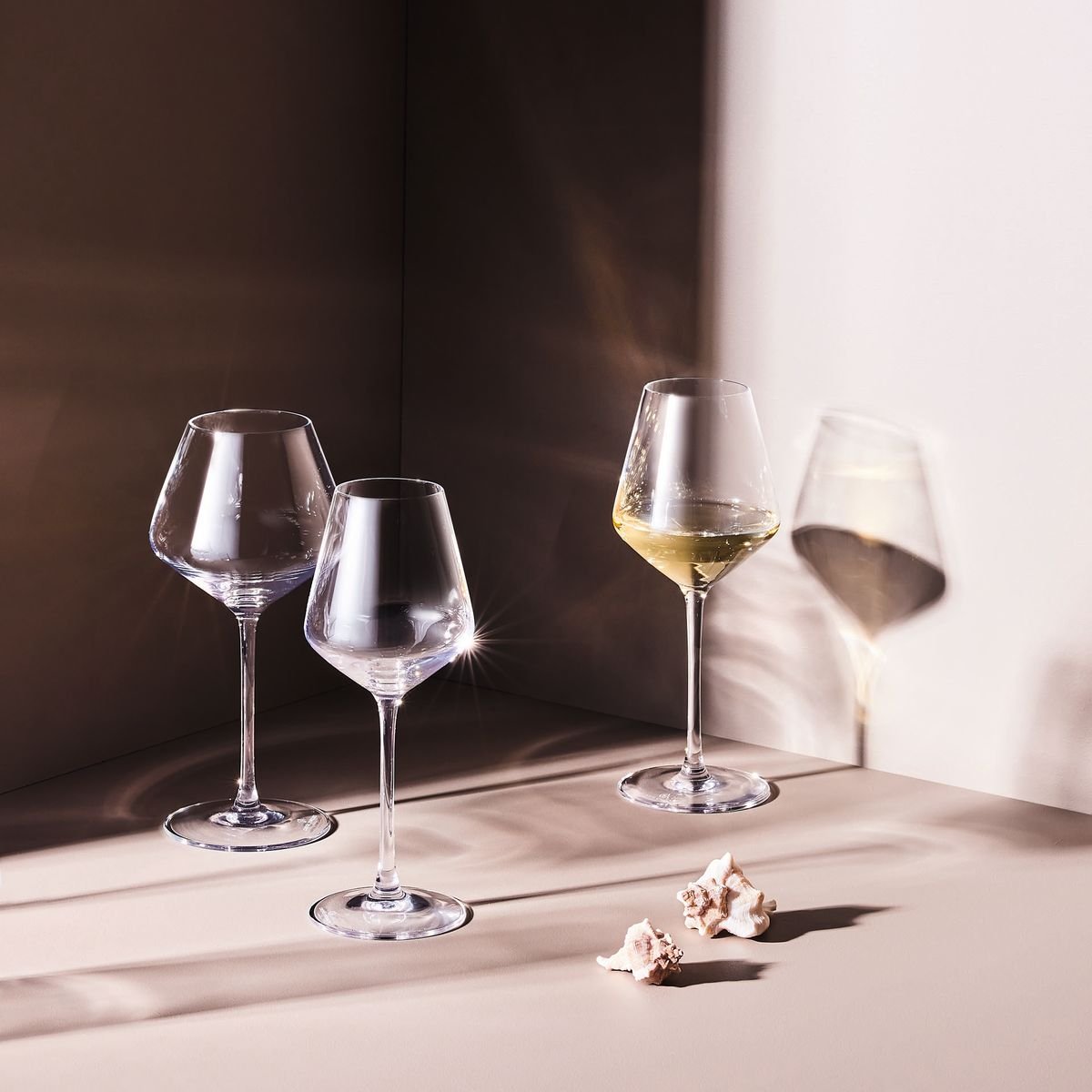 6 verres à pied 28cl -ULTIME transparent, CRISTAL D ARQUES