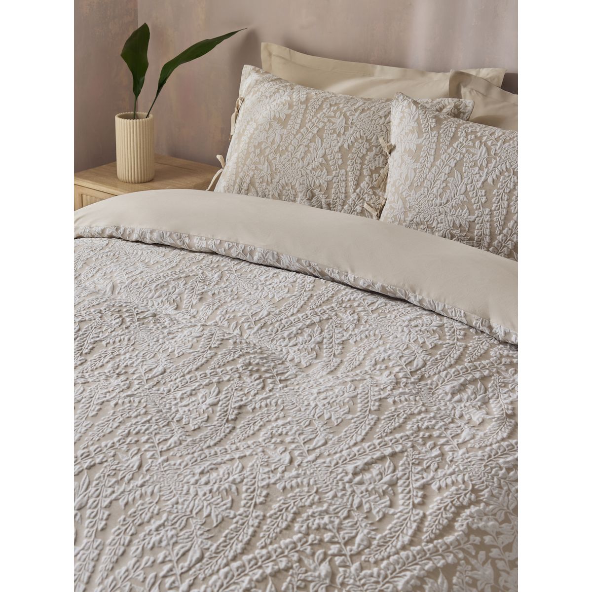 Housse de couette et taie singe palmier multi-couleurs, NEXT