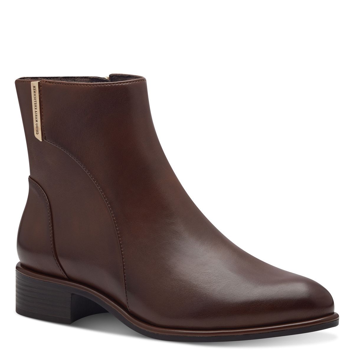 Bottine zippée marron, MARCO TOZZI