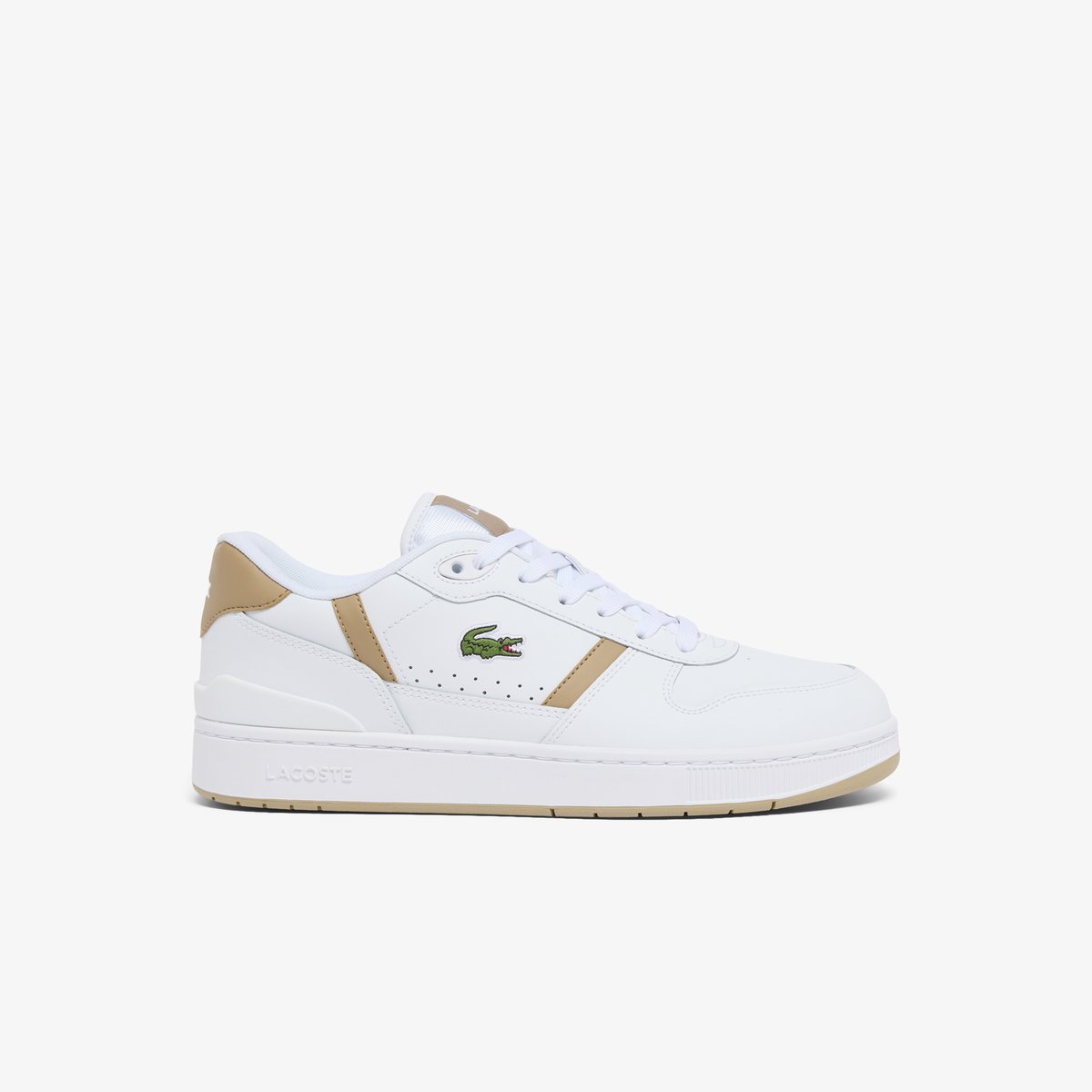 Sneakers T-Clip Set homme en cuir blanc-2j8, LACOSTE