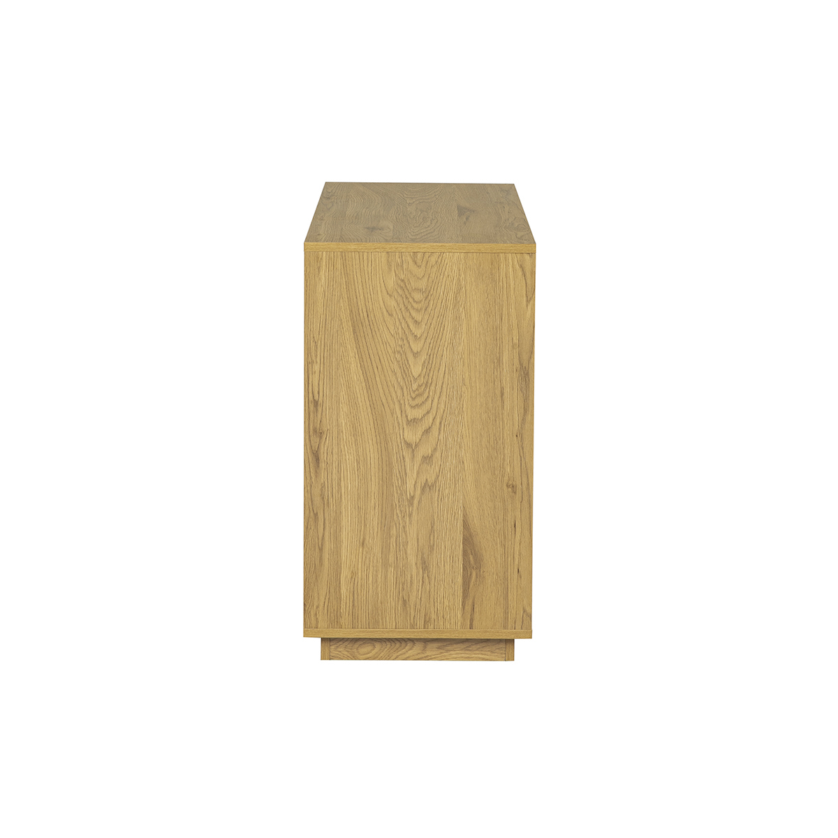 Buffet scandinave finition bois clair chêne 2 portes L90 cm MILLOR couleur unique, MILIBOO