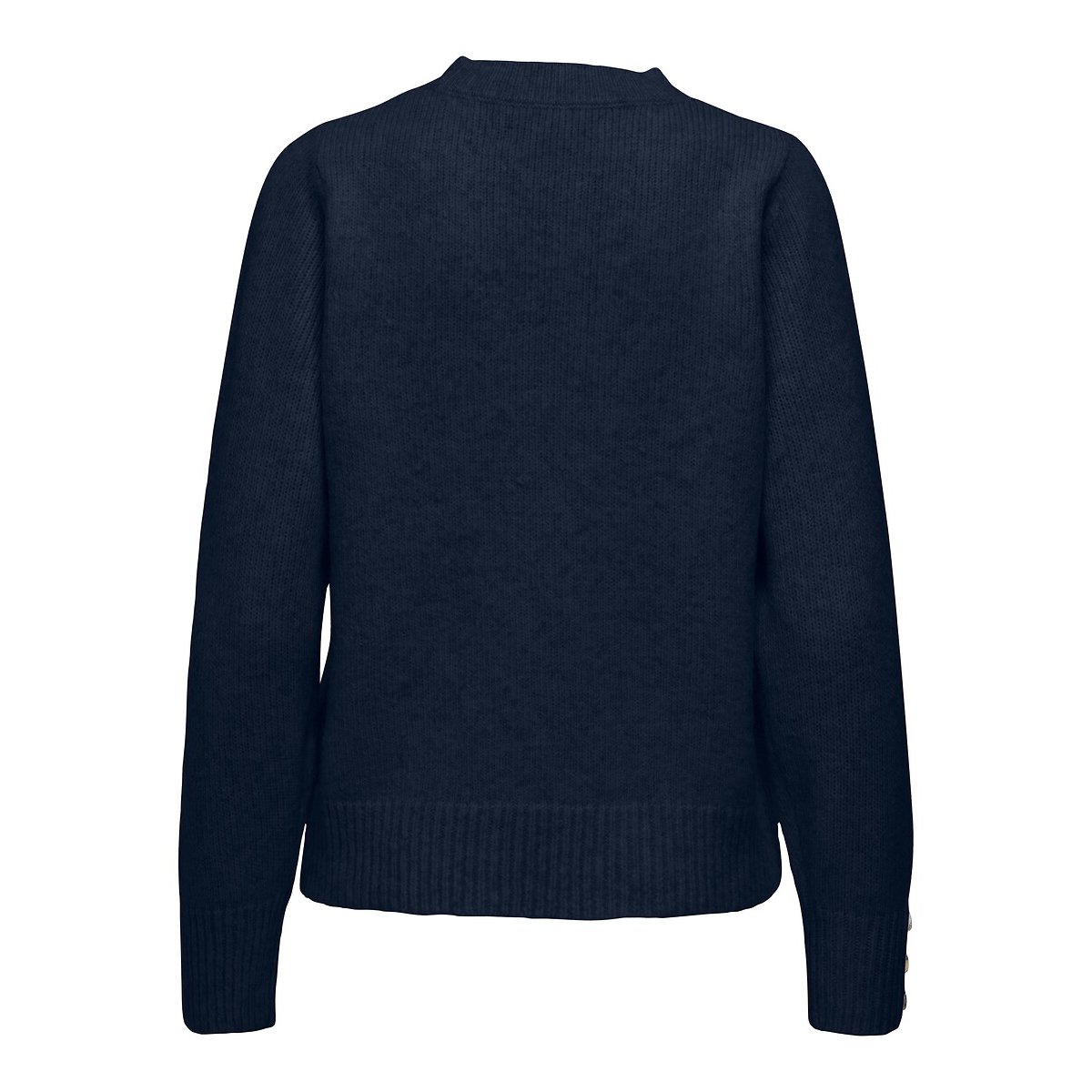 Pull avec cœur imprimé léopard bleu marine, ONLY