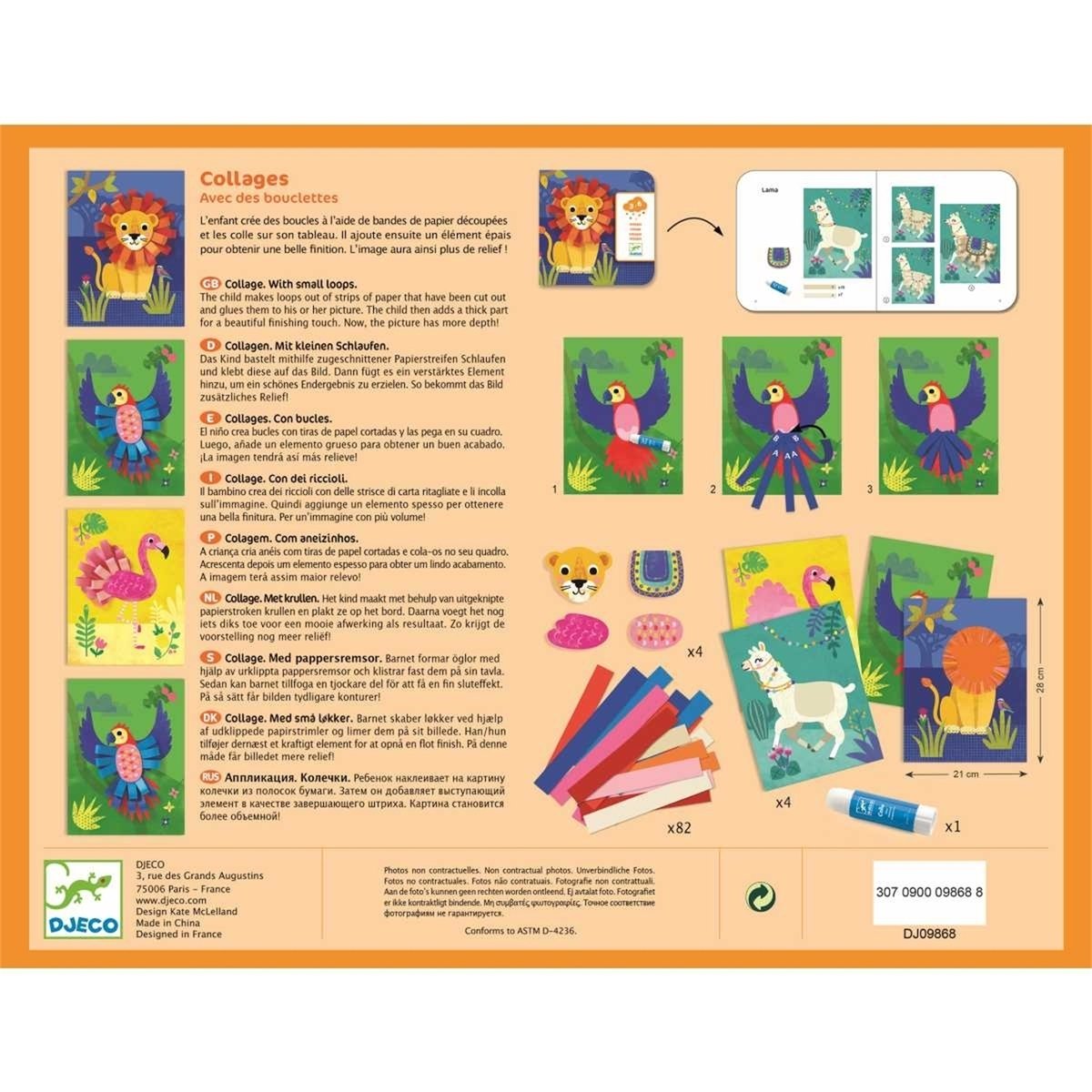 Collages pour les petits multicolore, DJECO