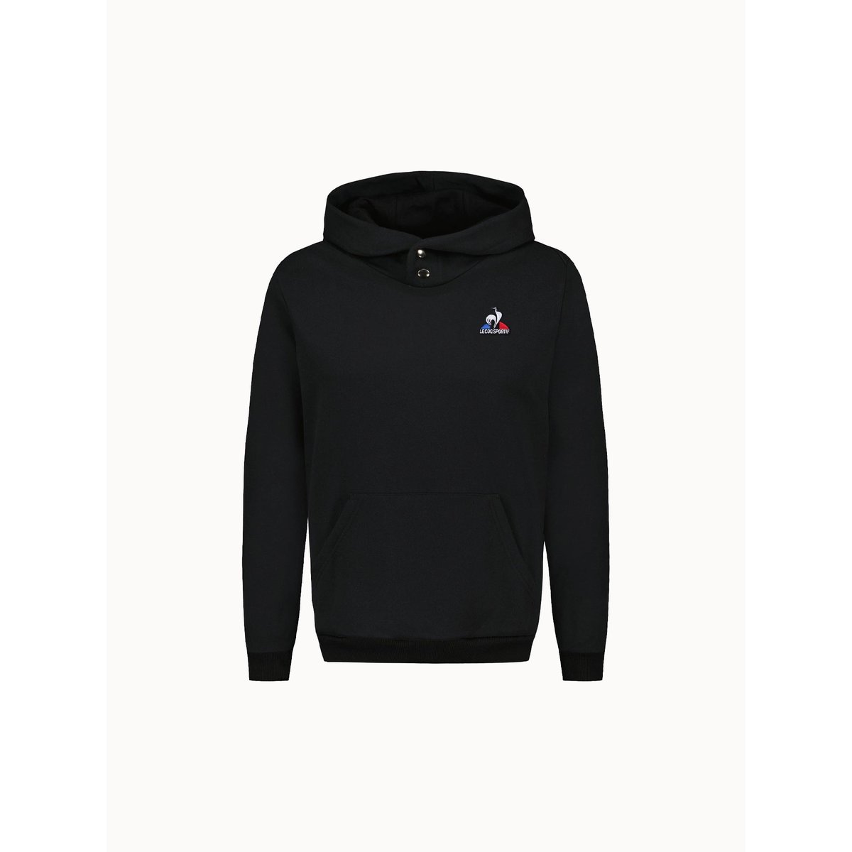 Sweat à capuche noir, LE COQ SPORTIF